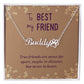 To My Best Friend True Friends are Never Far Name Necklace With Paw Print-Express Your Love Gifts