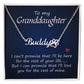 To My Granddaughter Name Necklace With Paw Print-Express Your Love Gifts