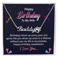 Happy Birthday to My Wife Birthdays Show Up Name Necklace With Paw Print-Express Your Love Gifts