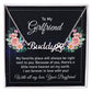 To My Girlfriend My Favorite Place Name Necklace With Paw Print-Express Your Love Gifts