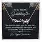 To My Granddaughter You Stole My Heart Name Necklace With Paw Print-Express Your Love Gifts