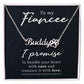 To My Fiancee I Promise Name Necklace With Paw Print-Express Your Love Gifts
