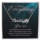 To My Everything You Are My Favorite Name Necklace With Paw Print-Express Your Love Gifts