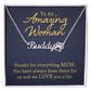 To an Amazing Woman Thanks For Everything Mum Name Necklace With Paw Print-Express Your Love Gifts