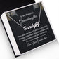 To My Granddaughter You Stole My Heart Name Necklace With Paw Print-Express Your Love Gifts