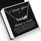 Your Heart is Full of Love Name Necklace With Paw Print-Express Your Love Gifts