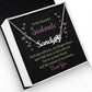 To My Beautiful Soulmate Each Day With You Name Necklace With Paw Print-Express Your Love Gifts