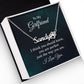 To My Girlfriend I Think You Should Know Name Necklace With Paw Print-Express Your Love Gifts