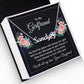 To My Girlfriend My Favorite Place Name Necklace With Paw Print-Express Your Love Gifts