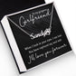 To My Gorgeous Girlfriend You Have Captured My Soul Name Necklace With Paw Print-Express Your Love Gifts