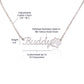 To My Sister I Love You Name Necklace With Paw Print-Express Your Love Gifts