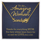 To an Amazing Woman Thanks For Everything Mum Name Necklace With Paw Print-Express Your Love Gifts