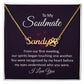 To My Soulmate From Our First Meeting Name Necklace With Paw Print-Express Your Love Gifts