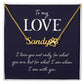 I Love Being With You Name Necklace With Paw Print-Express Your Love Gifts