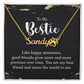 To My Bestie Like Happy Memories Name Necklace With Paw Print-Express Your Love Gifts