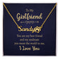 To My Girlfriend You Are My Best Friend Name Necklace With Paw Print-Express Your Love Gifts