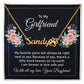 To My Girlfriend My Favorite Place Name Necklace With Paw Print-Express Your Love Gifts