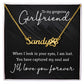 To My Gorgeous Girlfriend You Have Captured My Soul Name Necklace With Paw Print-Express Your Love Gifts