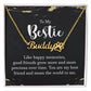 To My Bestie Like Happy Memories Name Necklace With Paw Print-Express Your Love Gifts