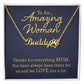 To an Amazing Woman Thanks For Everything Mum Name Necklace With Paw Print-Express Your Love Gifts