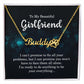 To My Girlfriend I Can't Promise to Fix All Your Problems Name Necklace With Paw Print-Express Your Love Gifts