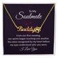 To My Soulmate From Our First Meeting Name Necklace With Paw Print-Express Your Love Gifts