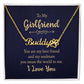To My Girlfriend You Are My Best Friend Name Necklace With Paw Print-Express Your Love Gifts