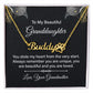 To My Granddaughter You Stole My Heart Name Necklace With Paw Print-Express Your Love Gifts