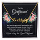 To My Girlfriend My Favorite Place Name Necklace With Paw Print-Express Your Love Gifts