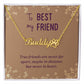 To My Best Friend True Friends are Never Far Name Necklace With Paw Print-Express Your Love Gifts
