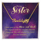 To My Sister I Love You Name Necklace With Paw Print-Express Your Love Gifts