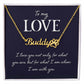 I Love Being With You Name Necklace With Paw Print-Express Your Love Gifts