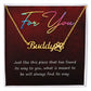 For You Name Necklace With Paw Print-Express Your Love Gifts