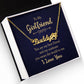 To My Girlfriend You Are My Best Friend Name Necklace With Paw Print-Express Your Love Gifts