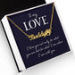 I Love Being With You Name Necklace With Paw Print-Express Your Love Gifts