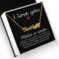 Your Heart is Full of Love Name Necklace With Paw Print-Express Your Love Gifts