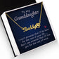 To My Granddaughter Name Necklace With Paw Print-Express Your Love Gifts