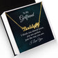 To My Girlfriend I Think You Should Know Name Necklace With Paw Print-Express Your Love Gifts