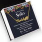 To My Amazing Sister Distance Never Separates Name Necklace With Paw Print-Express Your Love Gifts