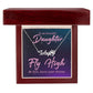 To My Beautiful Daughter Fly High Name Necklace With Paw Print-Express Your Love Gifts