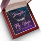 To My Beautiful Daughter Fly High Name Necklace With Paw Print-Express Your Love Gifts