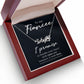 To My Fiancee I Promise Name Necklace With Paw Print-Express Your Love Gifts