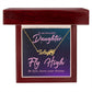 To My Beautiful Daughter Fly High Name Necklace With Paw Print-Express Your Love Gifts
