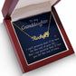To My Granddaughter Name Necklace With Paw Print-Express Your Love Gifts