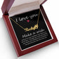 Your Heart is Full of Love Name Necklace With Paw Print-Express Your Love Gifts