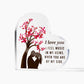 I Love You Heart Printed Heart Shaped Acrylic Plaque-Express Your Love Gifts