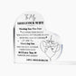 To My Gorgeous Wife Meeting You was Fate Printed Heart Shaped Acrylic Plaque-Express Your Love Gifts