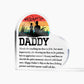 Fishing Daddy Printed Heart Shaped Acrylic Plaque-Express Your Love Gifts