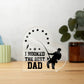 Fishing Dad Printed Heart Shaped Acrylic Plaque-Express Your Love Gifts