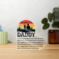 Fishing Daddy Printed Heart Shaped Acrylic Plaque-Express Your Love Gifts